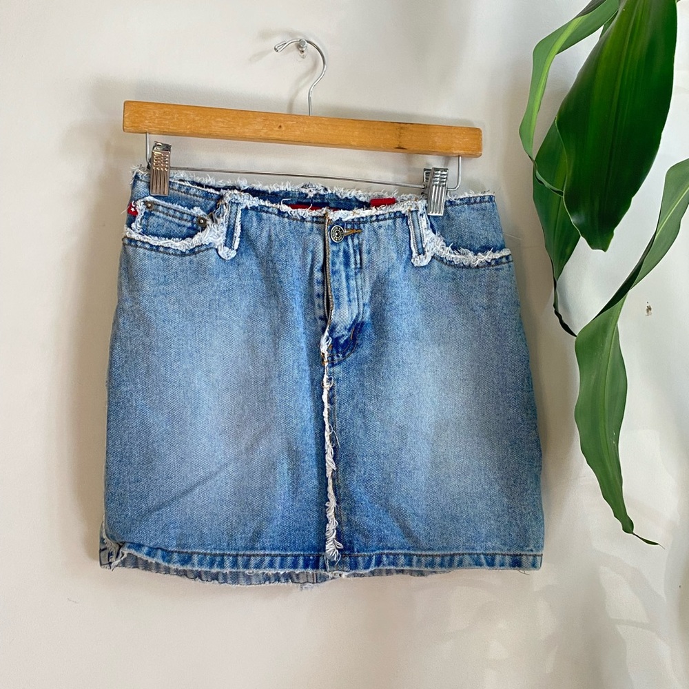 Vintage Y2K Zana Di Denim mini skirt 25” - Picture 4 of 5